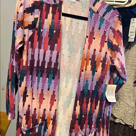 LuLaRoe Sarah Colorful Patterned Women's Sweater/duster - Picture 1 of 4